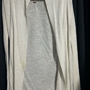 Banana Republic Lightweight Open-Front Cardigan in Ivory Cream